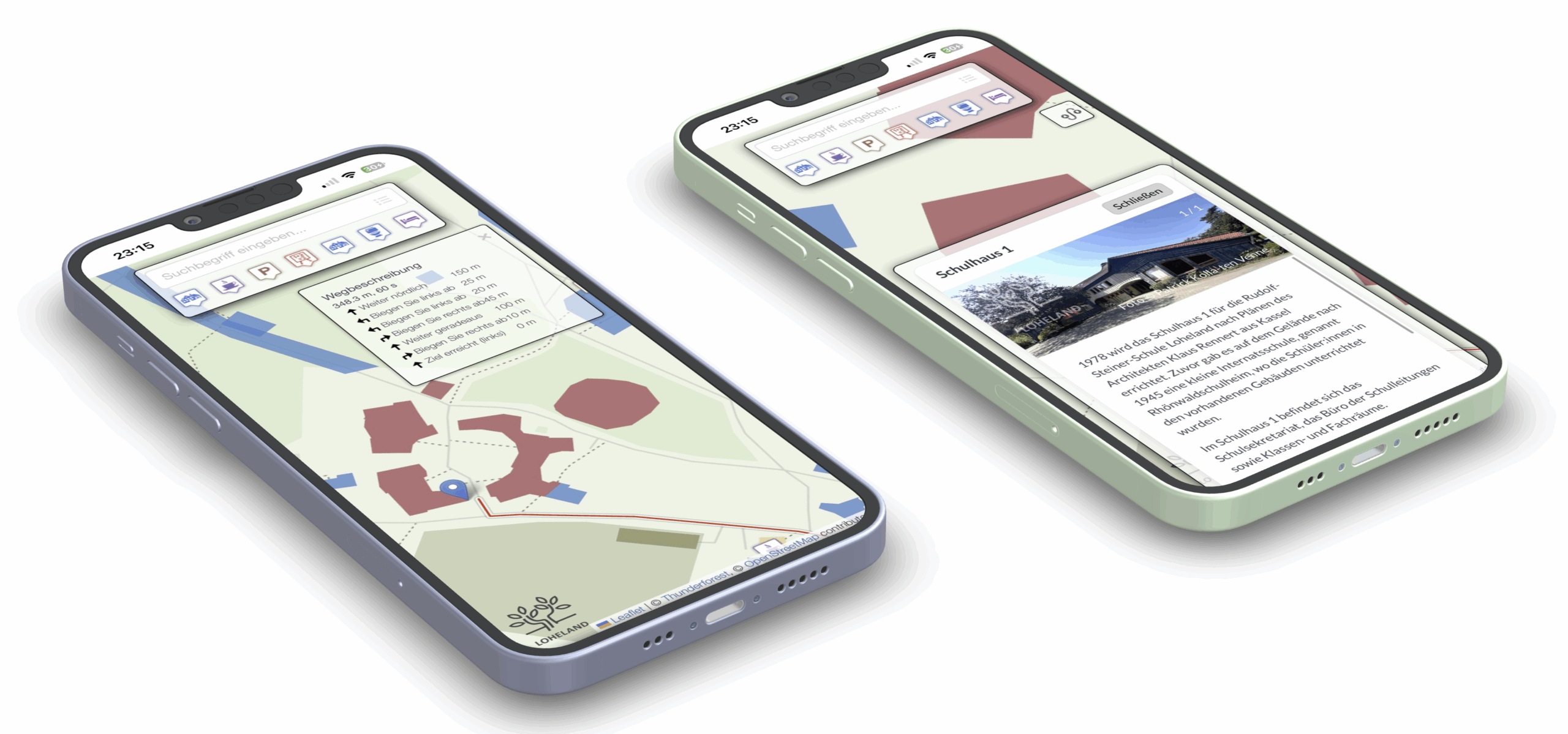 Die neue Loheland-Karten-App