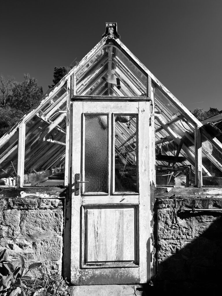 Tür des Warmhauses